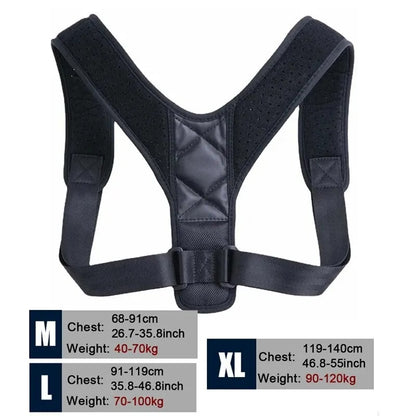 Back Posture Correction Belt – Hunchback Prevention & Sitting Posture Support (Unisex, Breathable)