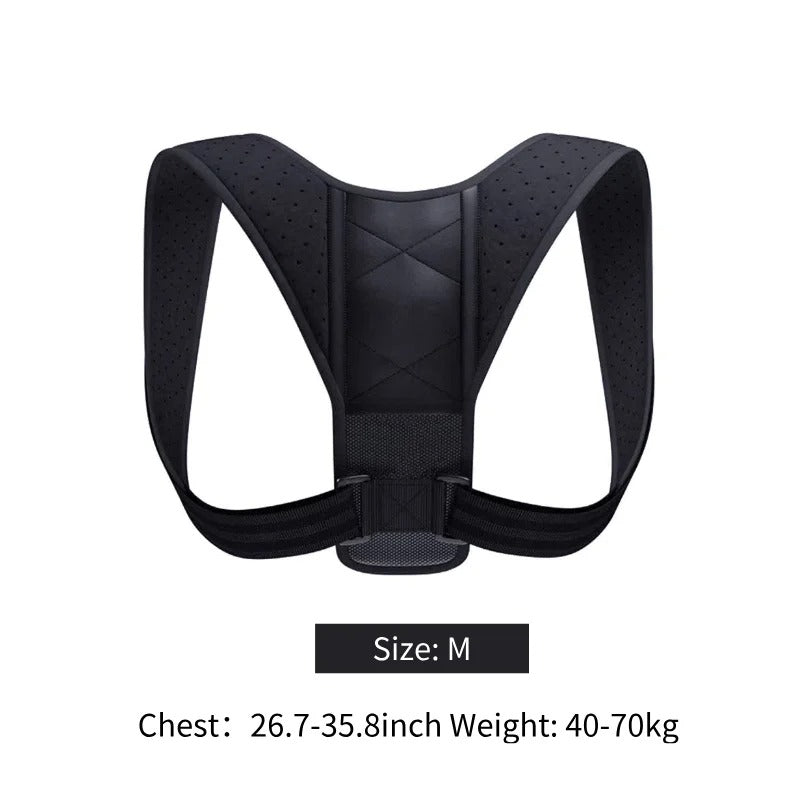 Back Posture Correction Belt – Hunchback Prevention & Sitting Posture Support (Unisex, Breathable)