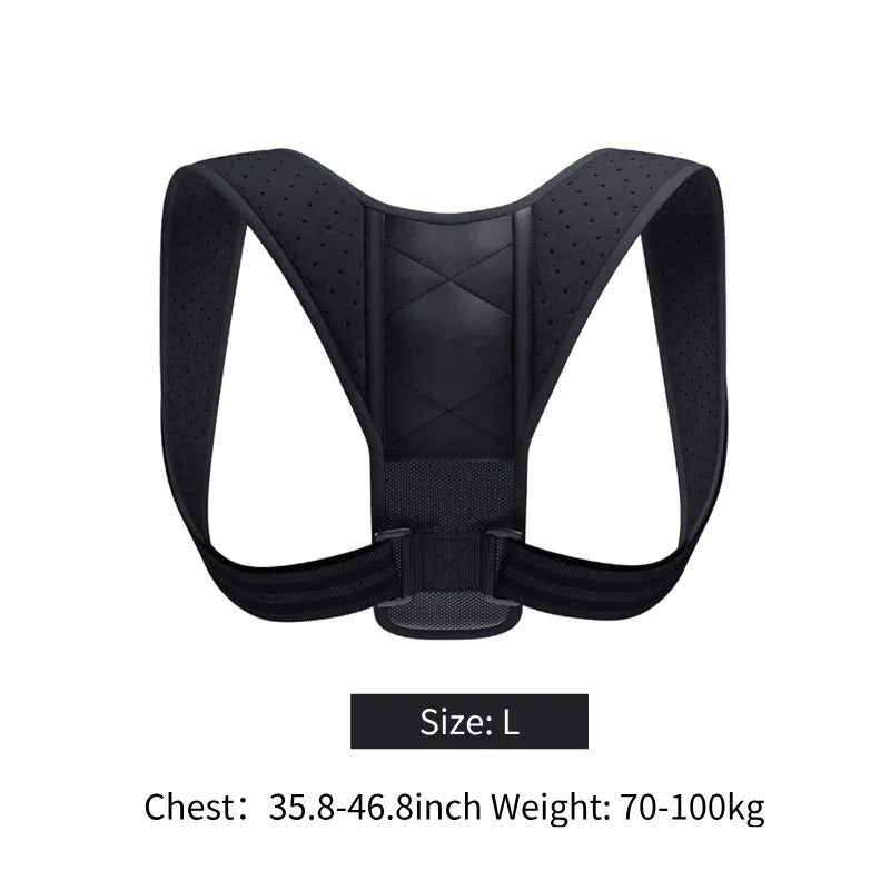 Back Posture Correction Belt – Hunchback Prevention & Sitting Posture Support (Unisex, Breathable)